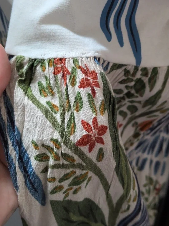 ✨ A Brasileira Blue Macaw Mini Dress From Brazil Size M - Picture 5 of 8